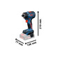 Bosch akumultats-skrūvgriezis EXSR18V-90FC + 2 adapteri, bez akumulatora un lādētāja
